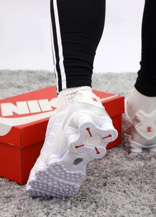 Топ! женские кроссовки nike shox white6 фото