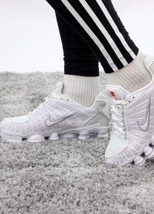 Топ! женские кроссовки nike shox white3 фото