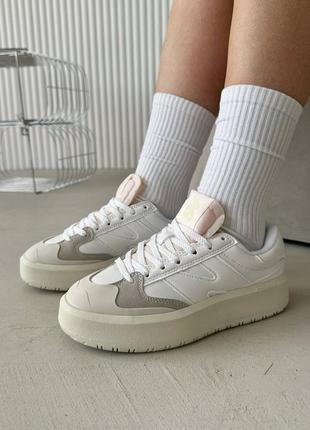 Nee balance ct 302 white beige женские кроссовки Debles кожаные