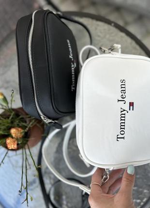 Сумка tommy srebrnym jeans кросс боди