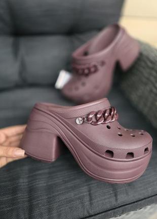 Сабо на каблуке crocs2 фото