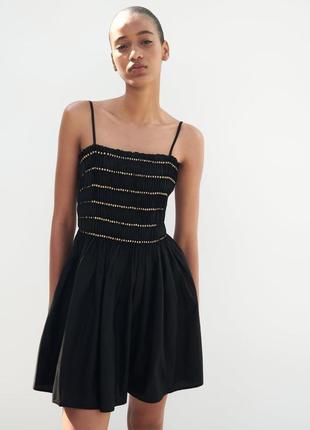 Сукня з намистинaми  вiд zara, розмір xs