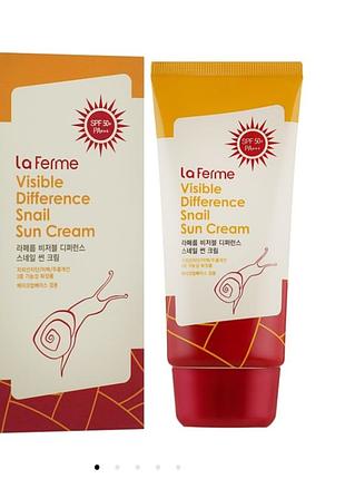 Сонцезахисний крем з екстрактом равлика spf50+ термін дії до 23.05.2025