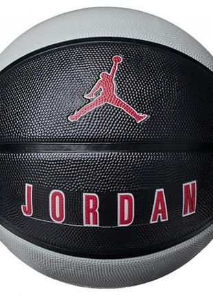 Мяч баскетбольный nike jordan playground 8p black/wolf grey/gym red size 7 топ