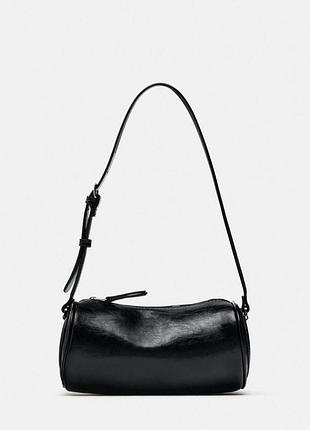 Сумочка зара чорна сумка zara