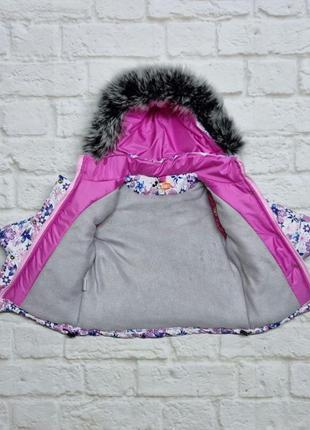 Тепла зимова куртка для дівчинки