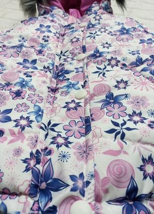 Тепла зимова куртка для дівчинки