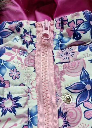 Тепла зимова куртка для дівчинки