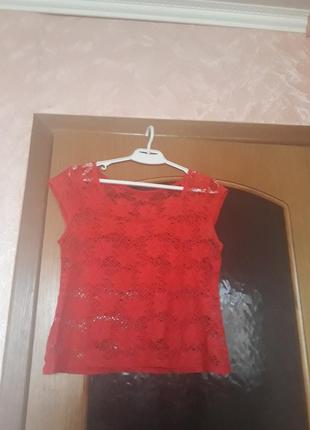 Італія шикарна блузка ажурна яскрава