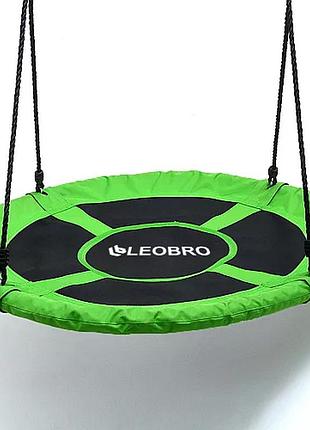 Качеля гнездо leobro 120см (зеленая) 2