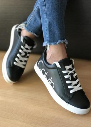 Кеды женские calvin klein maddie black черные оригинал кроссовки