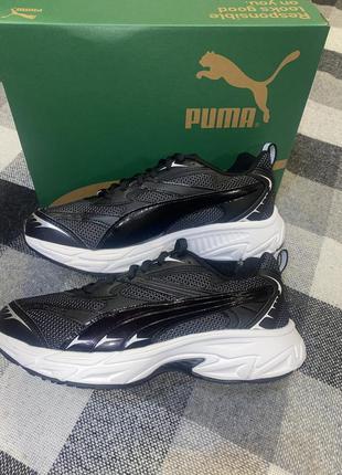 Чорні чоловічі кросівки puma morphic base sneakers (сітка) нові оригінал з сша7 фото