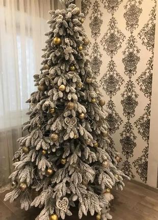 Версаль засніжена штучна лита ялинка 1,5 м преміум класу /власне виробництво