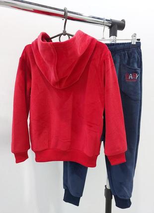 Велюровые осенние детские комплекты динозавр для физкультуры, спортивные детские костюмы для мальчиков 7-8 лет2 фото