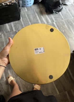 Поднос золотай jysk