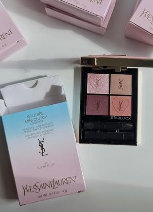 Тени для век yves saint laurent couture mini clutch Dark palette #125 blooming lust 4 г