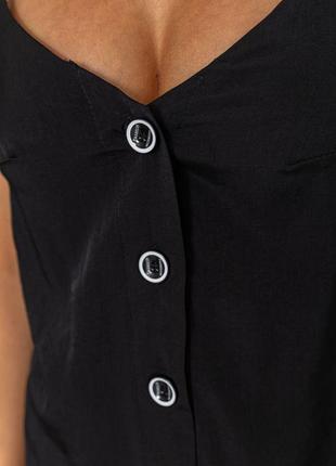 Блуза, колір чорний, 102r215-15 фото