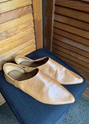 Кожаные туфли mango (бабуши) 36 р.