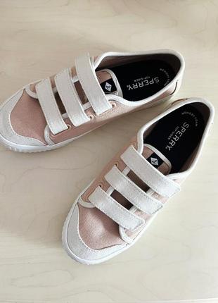 Текстильні кеди на липучках sperry