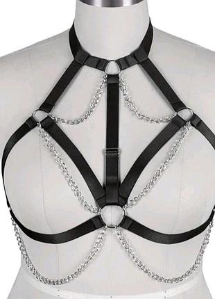 Портупея гартер з ланцюжками