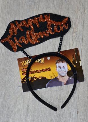 Обруч happy halloween. обідок ободок аксесуари прикраса декор карнавальний костюм хелоуін хеллоуін хелоуїн хеллоуїн хелловін хеловін3 фото