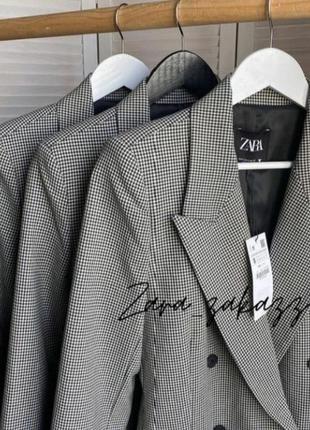 Двухбортный пиджак, жакет, блейзер zara