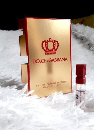 Dolce & gabbana q eau de parfum intense💥оригинал миниатюра пробник 1,5 мл mini spray в книжке