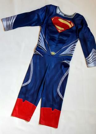 Супермен tu англія карнавальний костюм супер герої marvel man of steel об'ємний на 3-4 роки