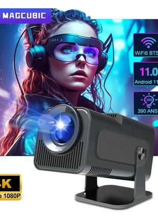 Видеопроектор magcubic hy320 проектор 4k full hd 1080p, android 11, 390ansi, wifi6 домашний кинотеатр \