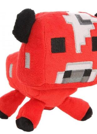 Мягкая игрушка майнкрафт "грибная корова" (mushroom cow), 15 см