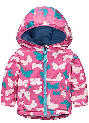 Meanbear куртка демисезонная бабочки для девочки 7-8 лет