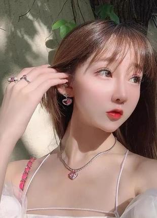 Кольє чокер серце підвіска10 фото