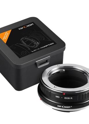 Адаптер (переходник) k&f concept - minolta md - canon eos r (для камер canon с байонетом eos rf) (md-eos r)
