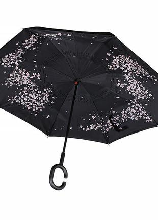 Топ! зонт наоборот up-brella сакура