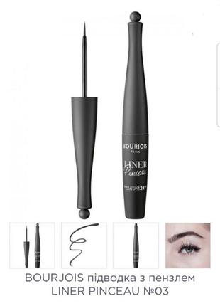 Bourjois liner pinceau підводка для очей