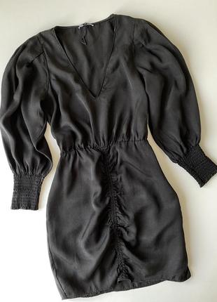 Красива чорна трендова  сукня zara4 фото