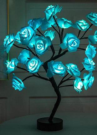 Топ! дерево із троянд oasis. дерево нічник з троянди. світлодіодна настільна лампа з трояндами, usb. led нічник