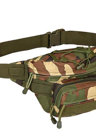 Топ! сумка-бананка тактическая на пояс aokali outdoor a29 camouflage green