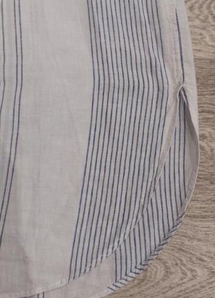 Женская удлиненная рубашка из натуральной ткани. большой размер. батал4 фото