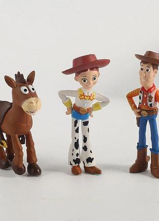 Набор фигурок история игрушек 4. игровые фигурки из мультфильма toy story 7 шт. игрушка вуди, базз |скидка| 5