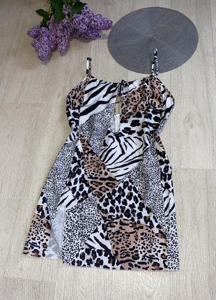 Мини платье от shein леопардовый принт мины платья2 фото