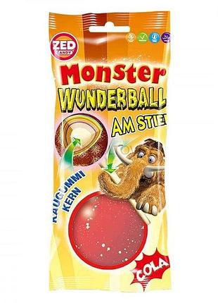 Льодяник на паличці zed candy monster wunderball cola 60g