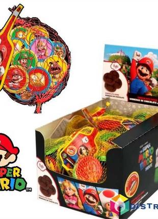 Шоколадные монеты super mario chocolate coins 45g