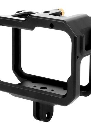 Алюминиевая рамка защитная для экшн камер gopro hero 9, 10, 11, 12 + крепление