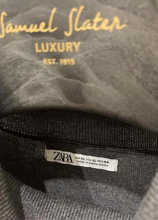 Базовий сірий гольф светр з коміром zara еластичний 5