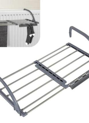 Горизонтальна складна сушарка для одягу та взуття на радіатор gs-53