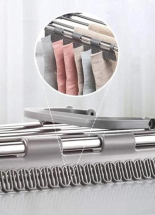 Горизонтальна складна сушарка для одягу та взуття на радіатор gs-53