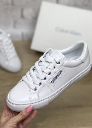 Кеды женские calvin klein caly white белые оригинал