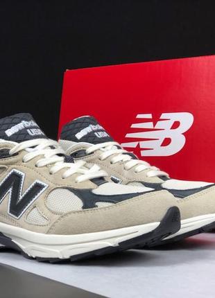 Мужские кроссовки new balance 990 beige 1950 бежевого цвета3 фото