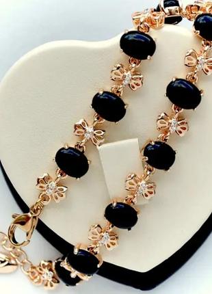 Браслет фірма xuping m&l (медичне золото) довжина 18-21 см. ширина 8 мм.